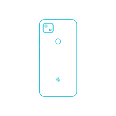 Digital Google Pixel Products Google Pixel 4A Outline Realistic Outline Svg Vector, Free Vectors File